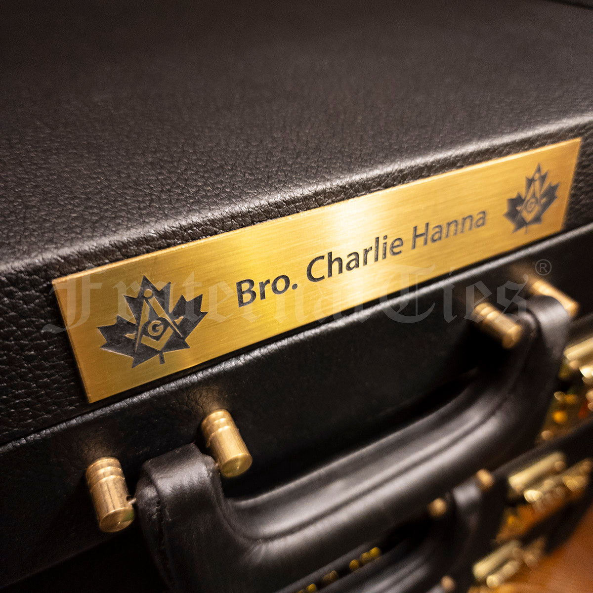 Masonic Apron Case, Leather, Grand Lodge Size (Made to order)