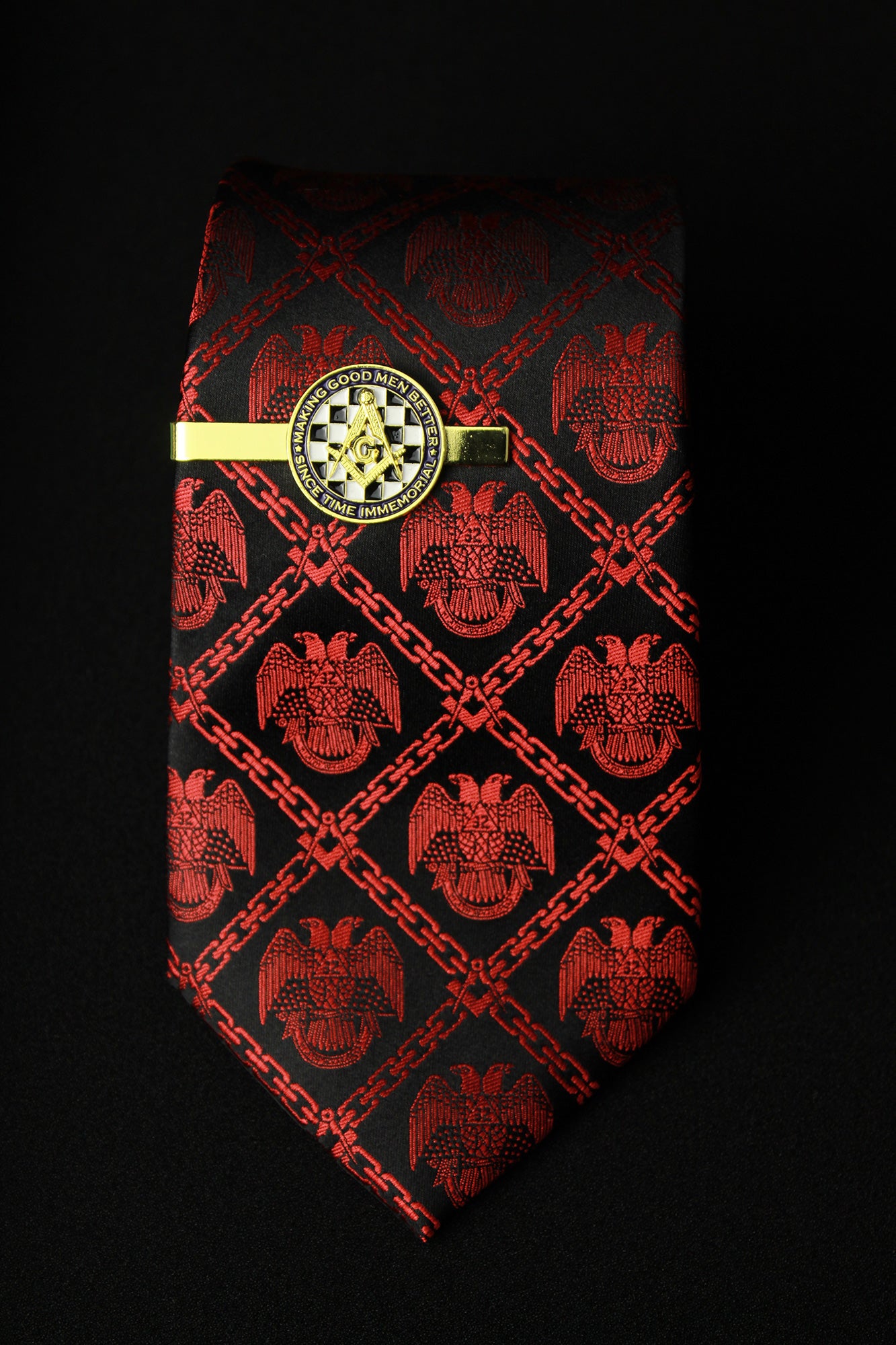Bundle: 32nd Degree Scottish Rite Crimson Tie