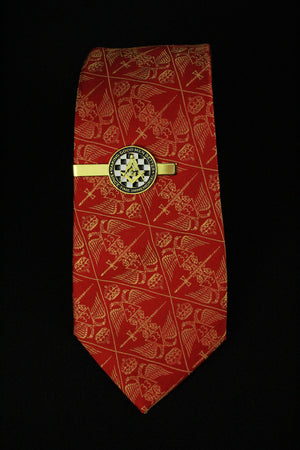 Bundle: 33rd SR Seven Fold Tie with Tie Clip