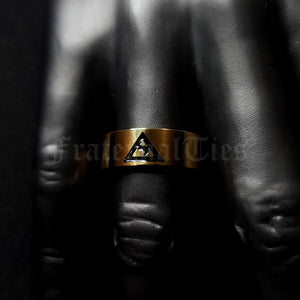 14th Degree Scottish Rite Ring - Gold Plated Stainless Steel