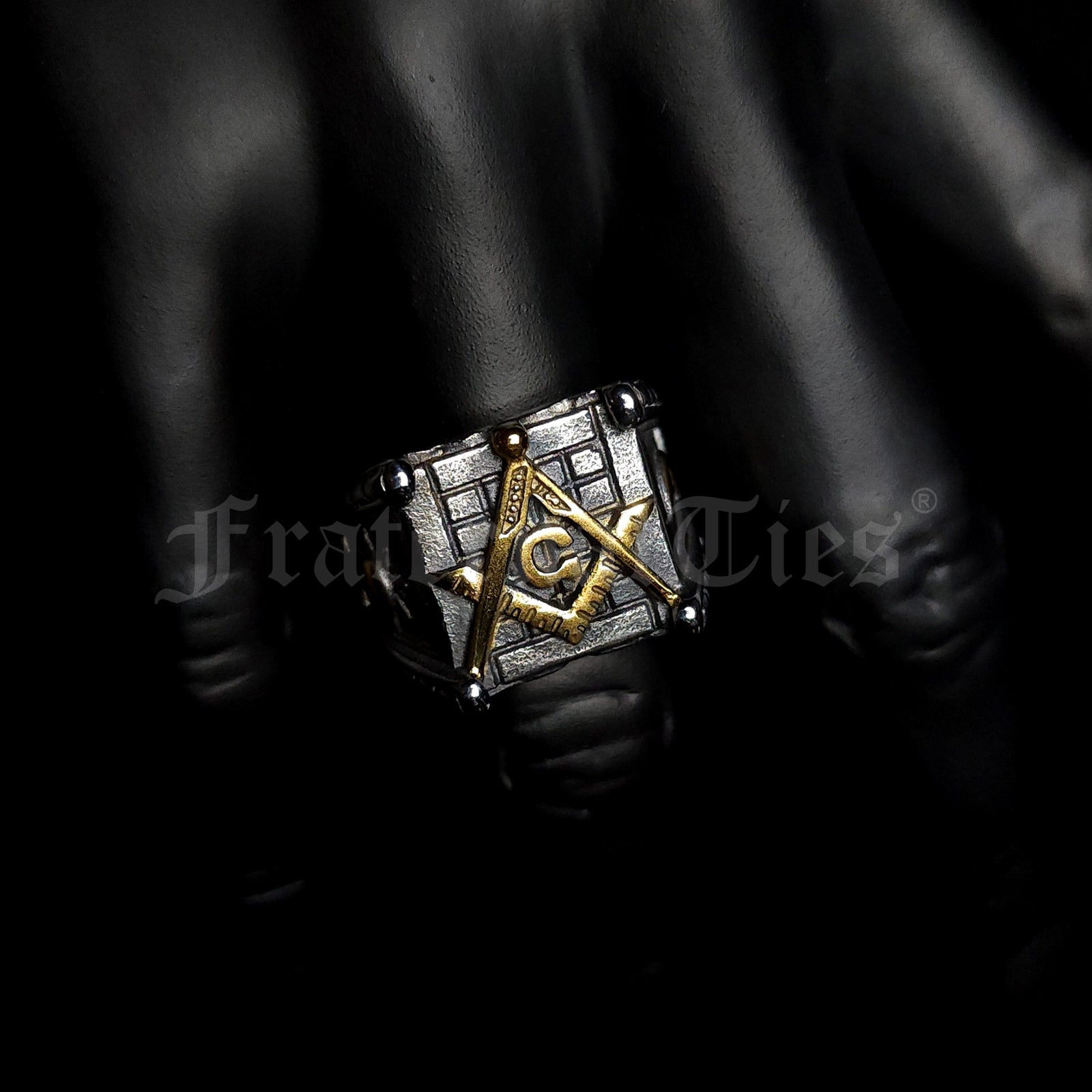 Cornerstone Biker Ring - 2 Tone Stainless Steel
