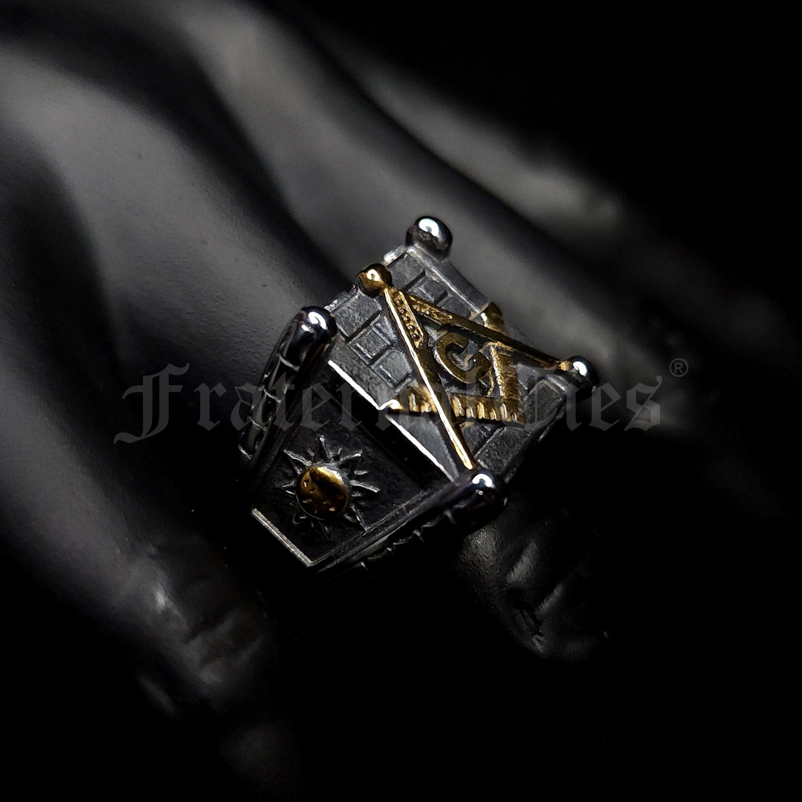 Cornerstone Biker Ring - 2 Tone Stainless Steel