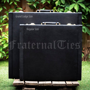 Masonic Apron Case, Leather, Grand Lodge Size (Made to order)