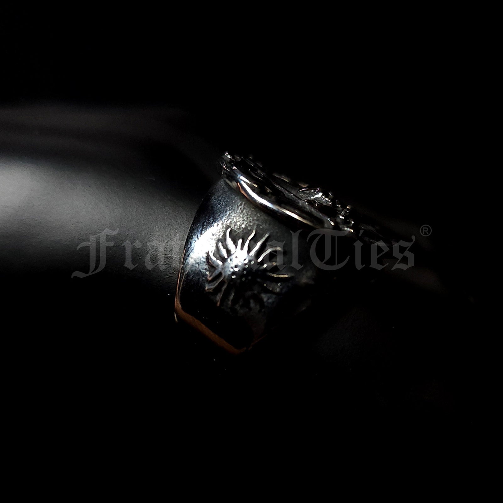 Masonic Memento Mori Biker Ring - Stainless Steel