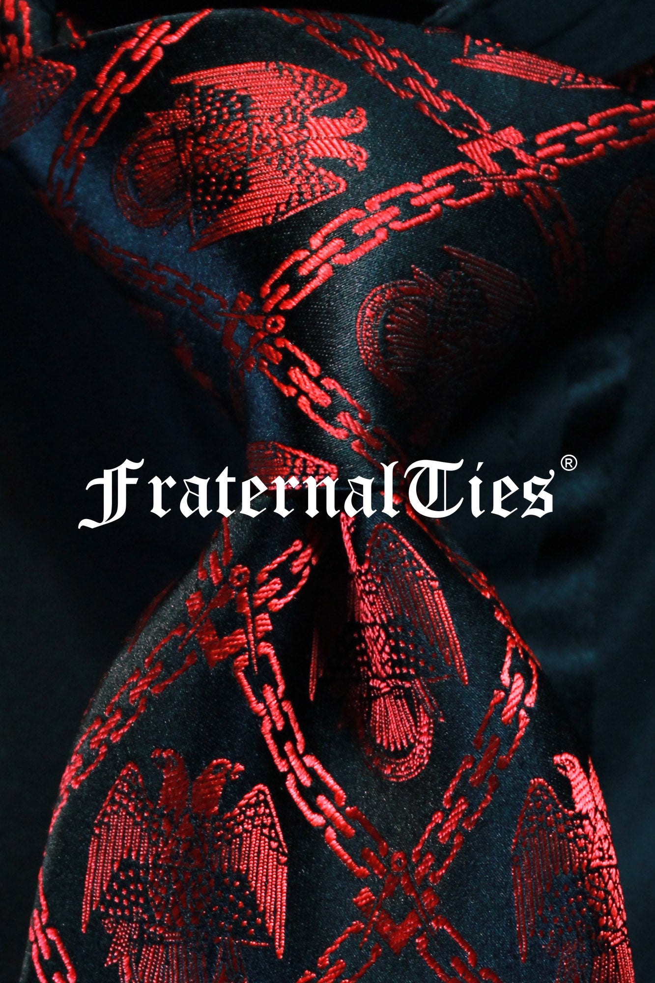 Silk Necktie | 32° Scottish Rite Tie – Crimson Edition