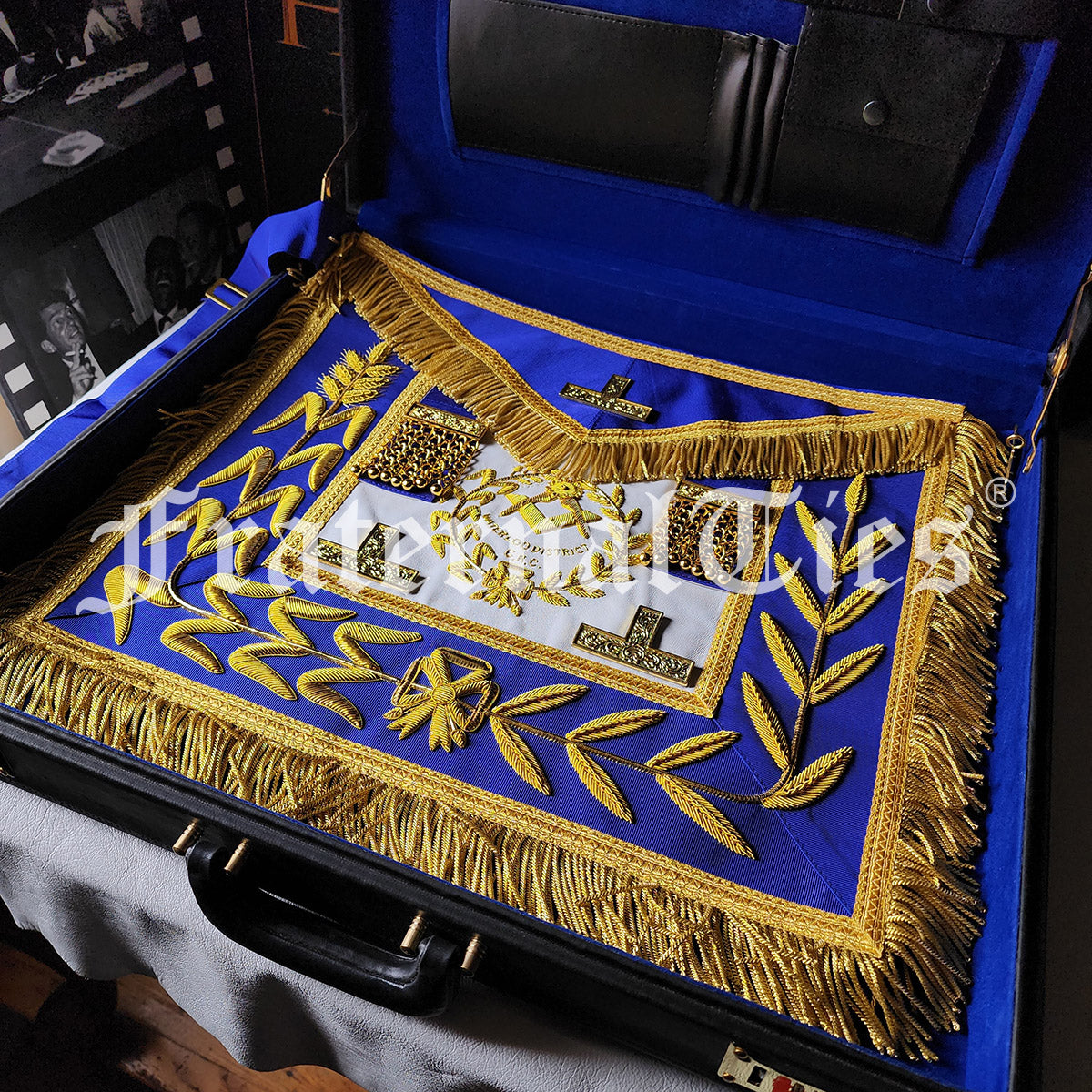 Masonic Apron Case, Leather, Grand Lodge Size (Made to order)
