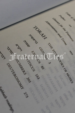 Tanakh Presentation Edition with Gold Masonic Emblem Embossing