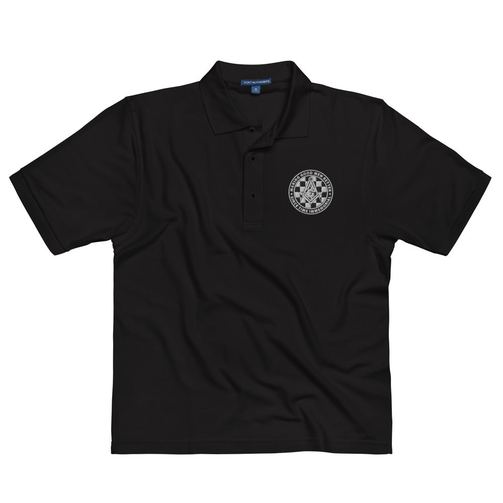 Making Good Men Better Premium Polo (white embroidery)