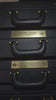 Personalized Masonic brass nameplates showing various laser-engraved logos and lettering options.
