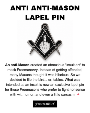 PRE-ORDER: Anti Anti-Masons Lapel Pin