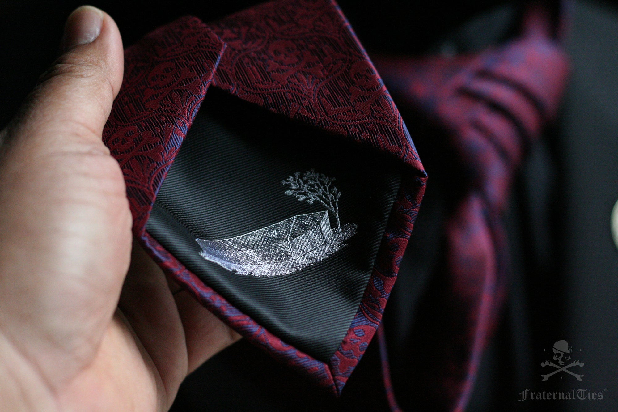 Memento Mori IIB with Pocket Square - FraternalTies