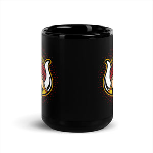 MOVPER No. 1 Black Glossy Mug