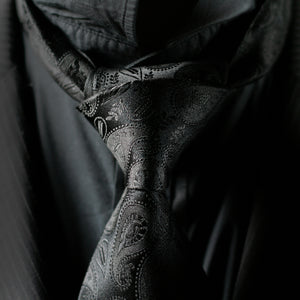 Masonic Paisley Tie - Black Edition - FraternalTies