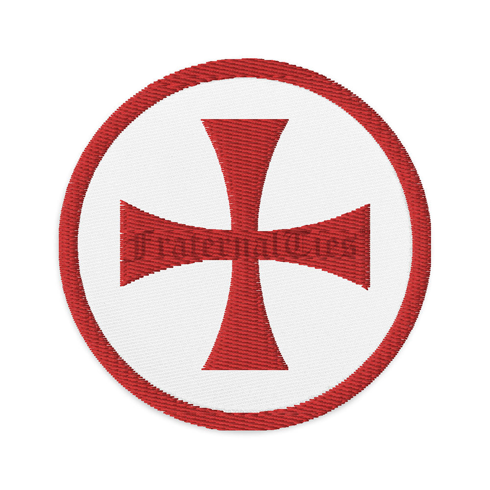 Templar Cross embroidered patch