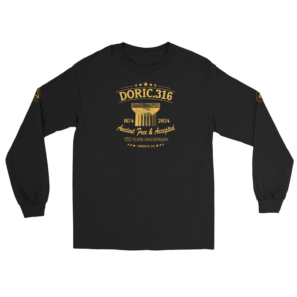 Doric 316 150th Anniversary Long Sleeve Shirt 4 SIDES PRINT (FRONT, BACK, SLEEVES)