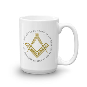 Freemasons Sacred Work Coffee Mug Ver. A - FraternalTies