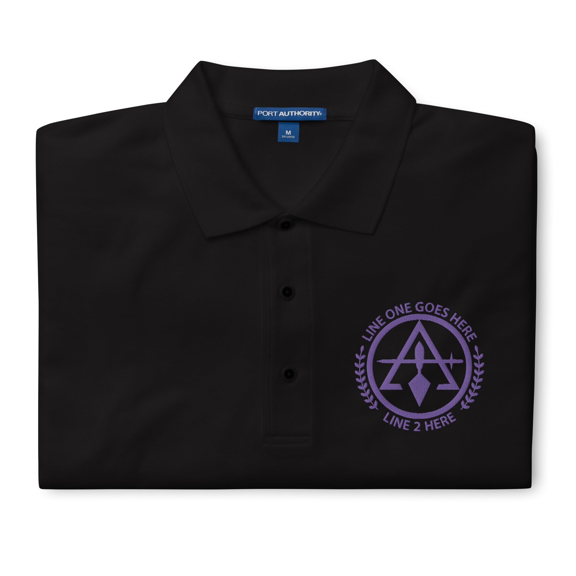 Cryptic Masons No. 1 Custom Embroidered Polo