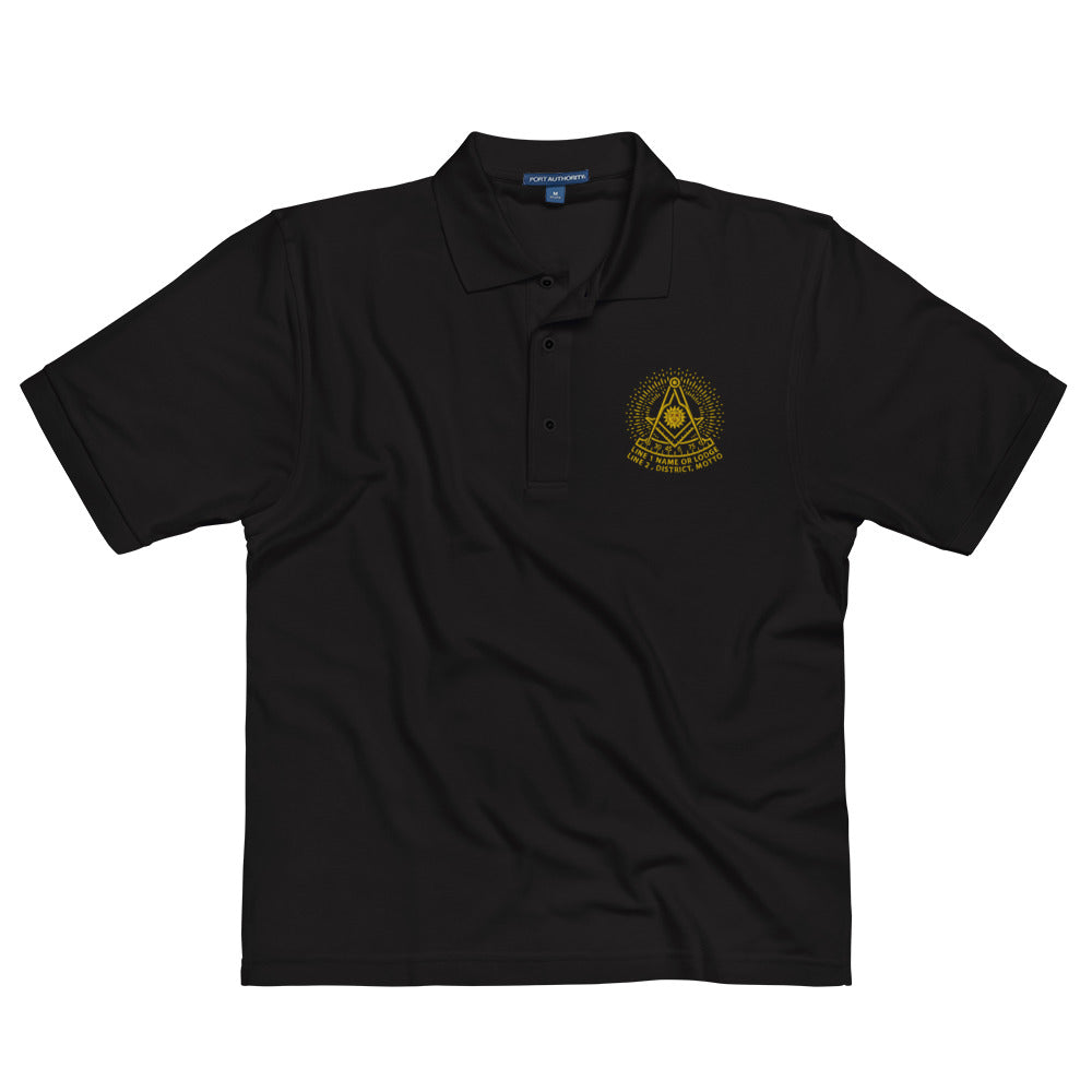 Past Master No. 2 Custom Embroidered Polo Shirt