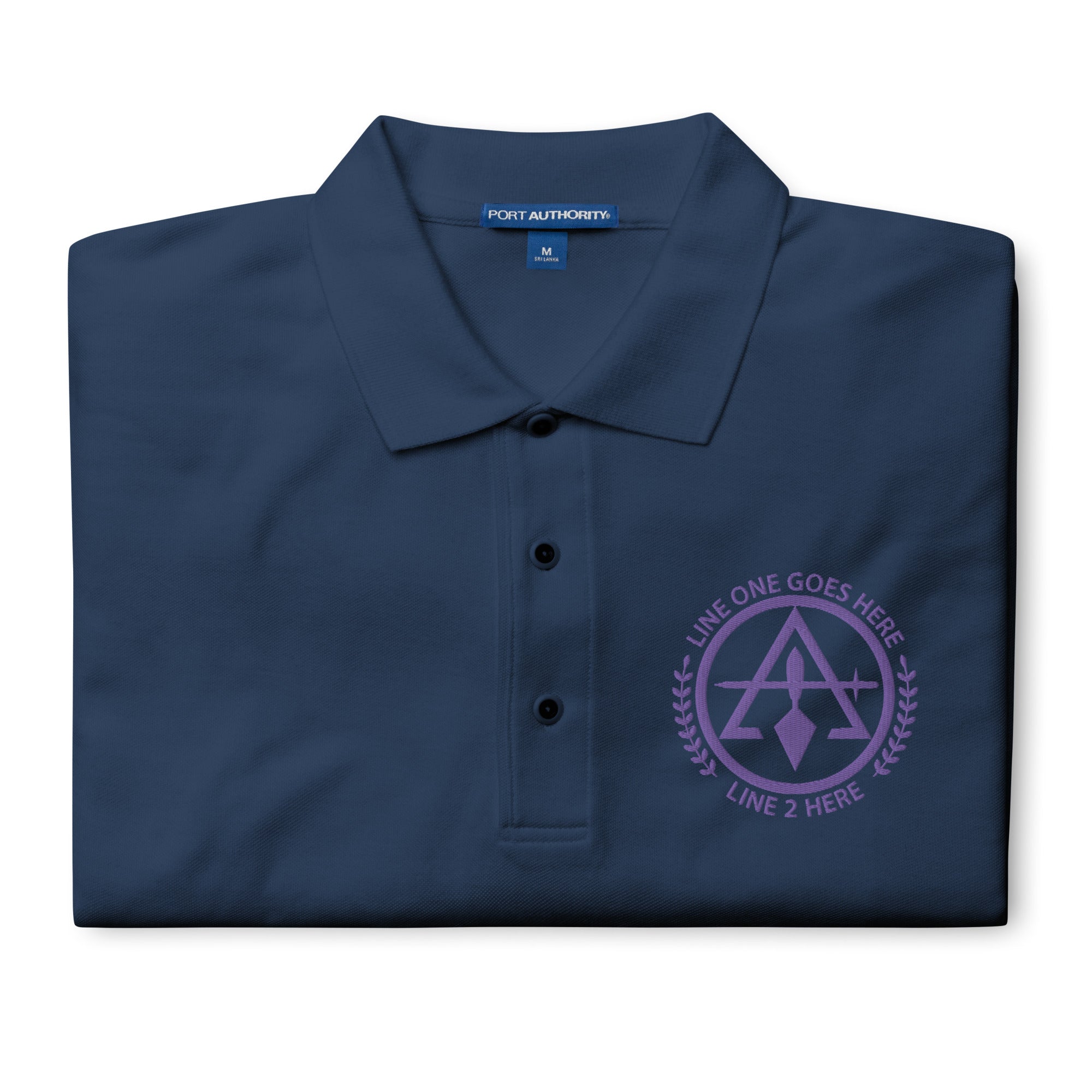 Cryptic Masons No. 1 Custom Embroidered Polo