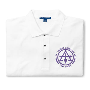 Cryptic Masons No. 1 Custom Embroidered Polo