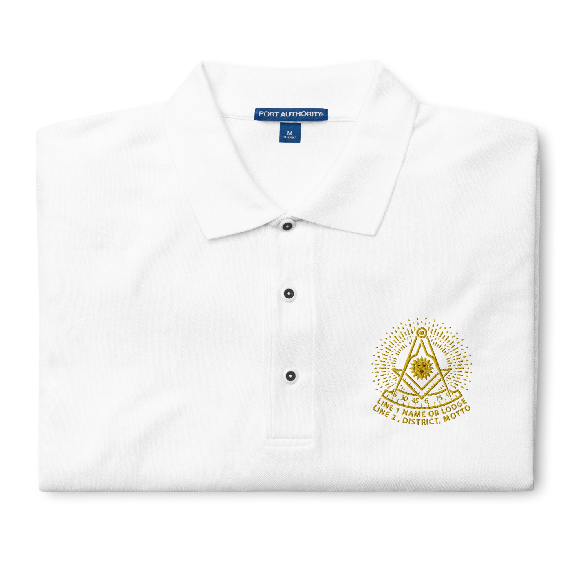 Past Master No. 2 Custom Embroidered Polo Shirt