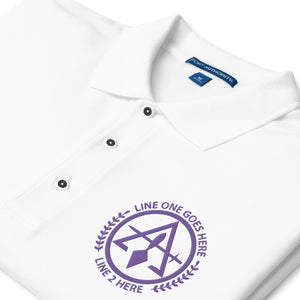 Cryptic Masons No. 1 Custom Embroidered Polo