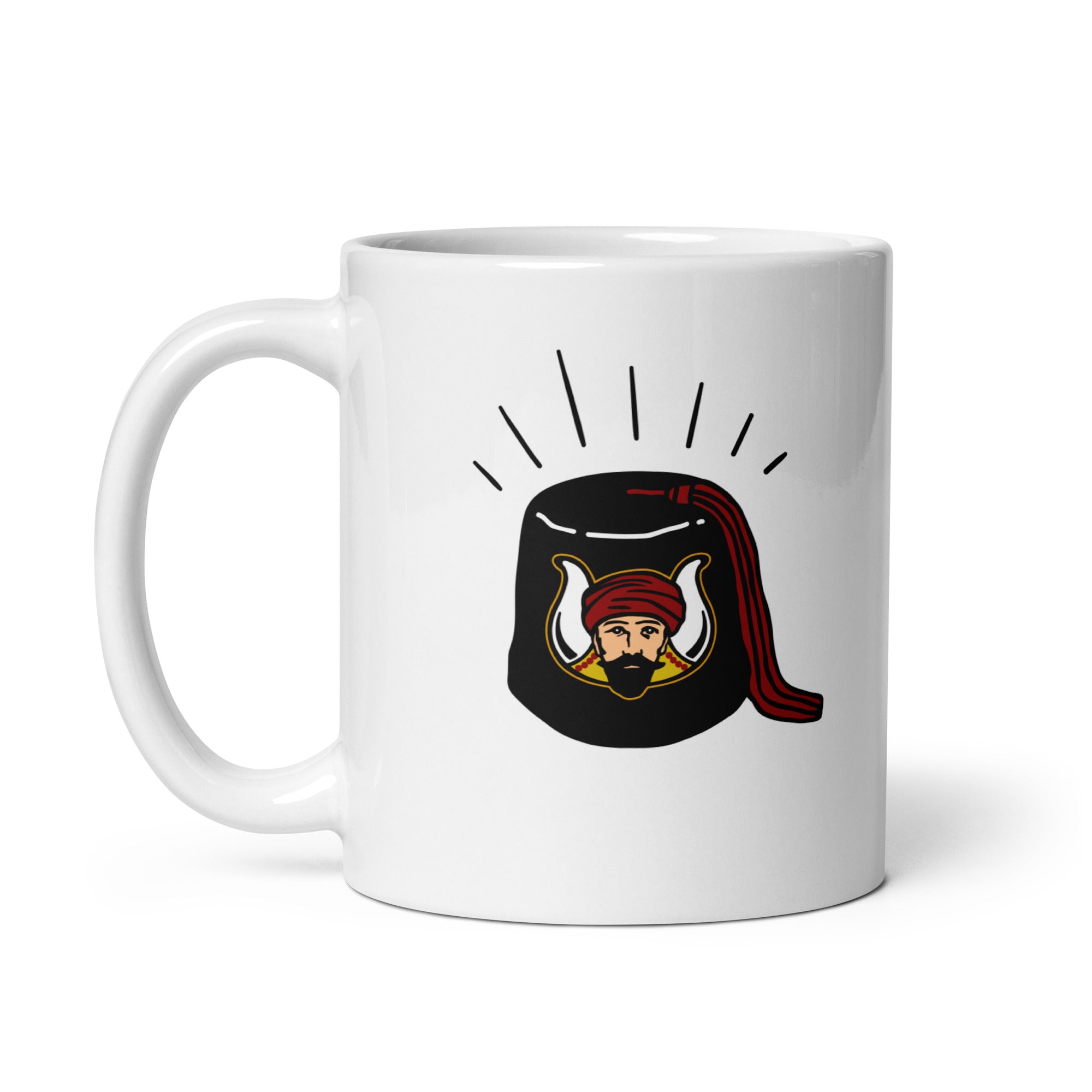 MOVPER Fez white glossy mug